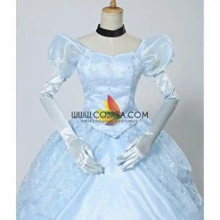 Cosrea Cinderella Classic Ballgown In Floral Overlayer Cosplay Costume Disney Inspired