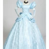Cosrea Cinderella Park Inspired Brocade Satin Cosplay Costume