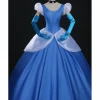 Cosrea Cinderella's Classic Royal Blue Satin Cosplay Costume 1 Cosrea Cinderella's Classic Royal Blue Satin Cosplay Costume