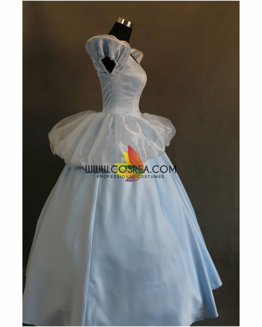 Cosrea Disney Inspired Cinderella Classic Scallop Sleeves Cosplay Costume 5 Cosrea Disney Inspired Cinderella Classic Scallop Sleeves Cosplay Costume