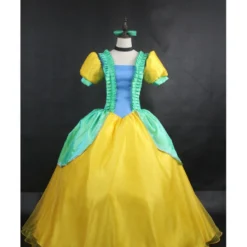 Cosrea Step Sister Drizella Gradient Satin Cosplay Costume Disney Inspired
