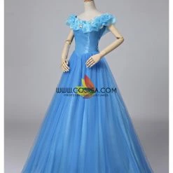 Cosrea Disney Inspired Cinderella Live Action Classic Organza Tulle Ballgown Cosplay Costume 12 Cosrea Disney Inspired Cinderella Live Action Classic Organza Tulle Ballgown Cosplay Costume