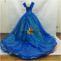 Cosrea Cinderella Organza Tulle Ballgown With Extended Train Cosplay Costume