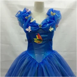 Cosrea Cinderella Organza Tulle Ballgown With Extended Train Cosplay Costume