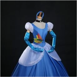 Cosrea Cinderella's Classic Royal Blue Satin Cosplay Costume 17 Cosrea Cinderella's Classic Royal Blue Satin Cosplay Costume