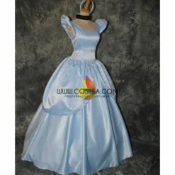 Cosrea Disney Inspired Cinderella Simple Satin Cosplay Costume 11 Cosrea Disney Inspired Cinderella Simple Satin Cosplay Costume