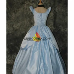 Cosrea Disney Inspired Cinderella Simple Satin Cosplay Costume 12 Cosrea Disney Inspired Cinderella Simple Satin Cosplay Costume