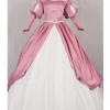 Cosrea Little Mermaid Ariel Classic Rose Pink Satin Cosplay Costume Disney Inspired