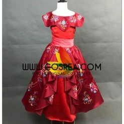 Cosrea Disney Inspired Girls Size Elena Of Avalor Embroidered Regal Cosplay Costume 9 Cosrea Disney Inspired Girls Size Elena Of Avalor Embroidered Regal Cosplay Costume