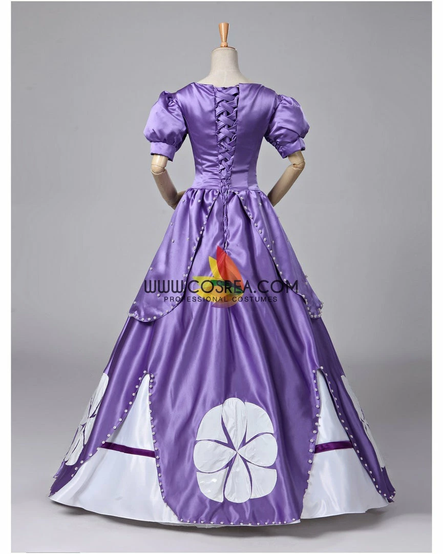 Cosrea Disney Inspired First Princess Sofia Classic Satin Cosplay Costume 7 Cosrea Disney Inspired First Princess Sofia Classic Satin Cosplay Costume