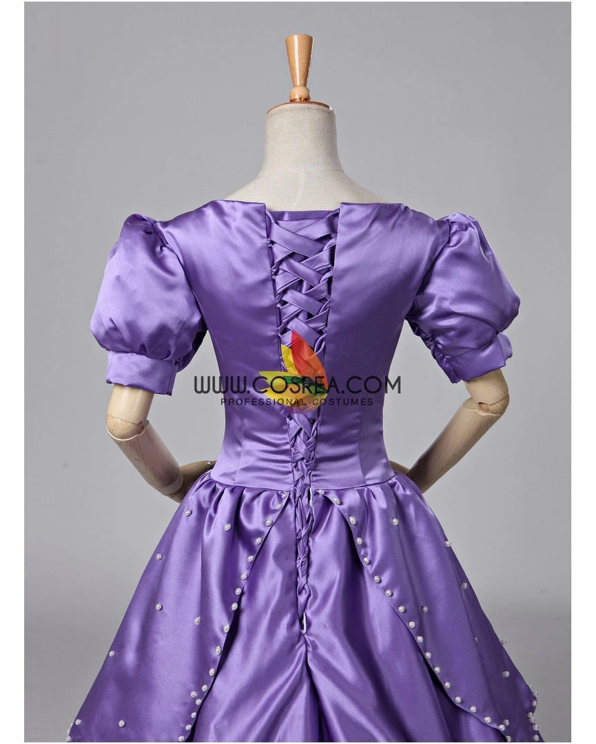 Cosrea Disney Inspired First Princess Sofia Classic Satin Cosplay Costume 9 Cosrea Disney Inspired First Princess Sofia Classic Satin Cosplay Costume