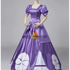 Cosrea Disney Inspired First Princess Sofia Classic Satin Cosplay Costume 13 Cosrea Disney Inspired First Princess Sofia Classic Satin Cosplay Costume