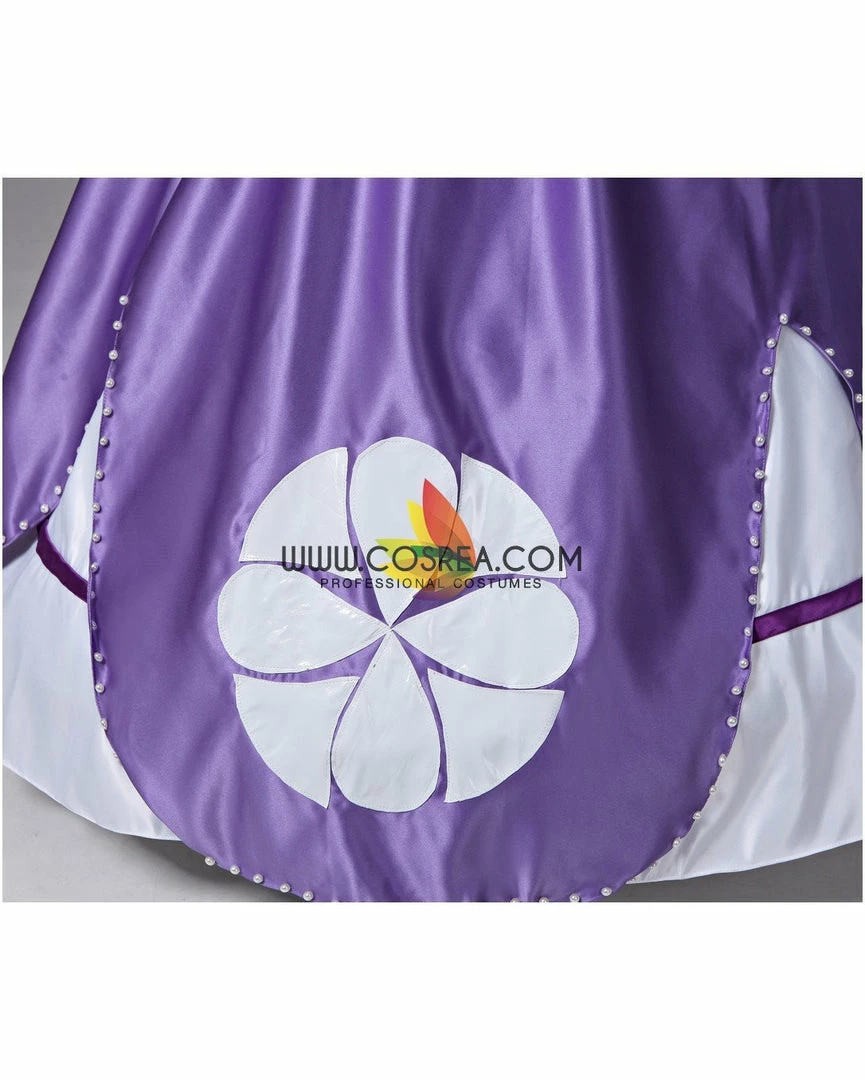 Cosrea Disney Inspired First Princess Sofia Classic Satin Cosplay Costume 10 Cosrea Disney Inspired First Princess Sofia Classic Satin Cosplay Costume