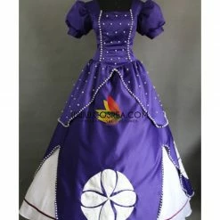 Cosrea First Princess Sofia Midnight Purple Satin Cosplay Costume Disney Inspired 9 Cosrea First Princess Sofia Midnight Purple Satin Cosplay Costume Disney Inspired
