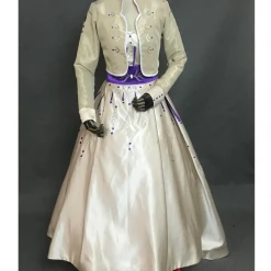 Cosrea Disney Inspired Frozen 2 Anna Formal Attire Cosplay Costume