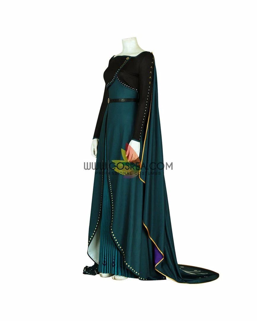 Cosrea Frozen 2 Anna Queen Coronation Printed Cosplay Costume Disney Inspired 5 Cosrea Frozen 2 Anna Queen Coronation Printed Cosplay Costume Disney Inspired