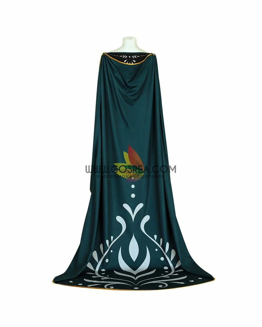 Cosrea Frozen 2 Anna Queen Coronation Printed Cosplay Costume Disney Inspired 8 Cosrea Frozen 2 Anna Queen Coronation Printed Cosplay Costume Disney Inspired