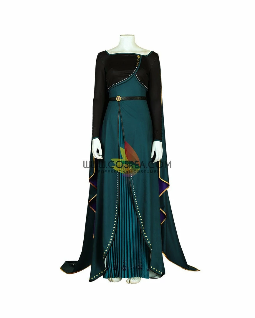 Cosrea Frozen 2 Anna Queen Coronation Printed Cosplay Costume Disney Inspired 4 Cosrea Frozen 2 Anna Queen Coronation Printed Cosplay Costume Disney Inspired