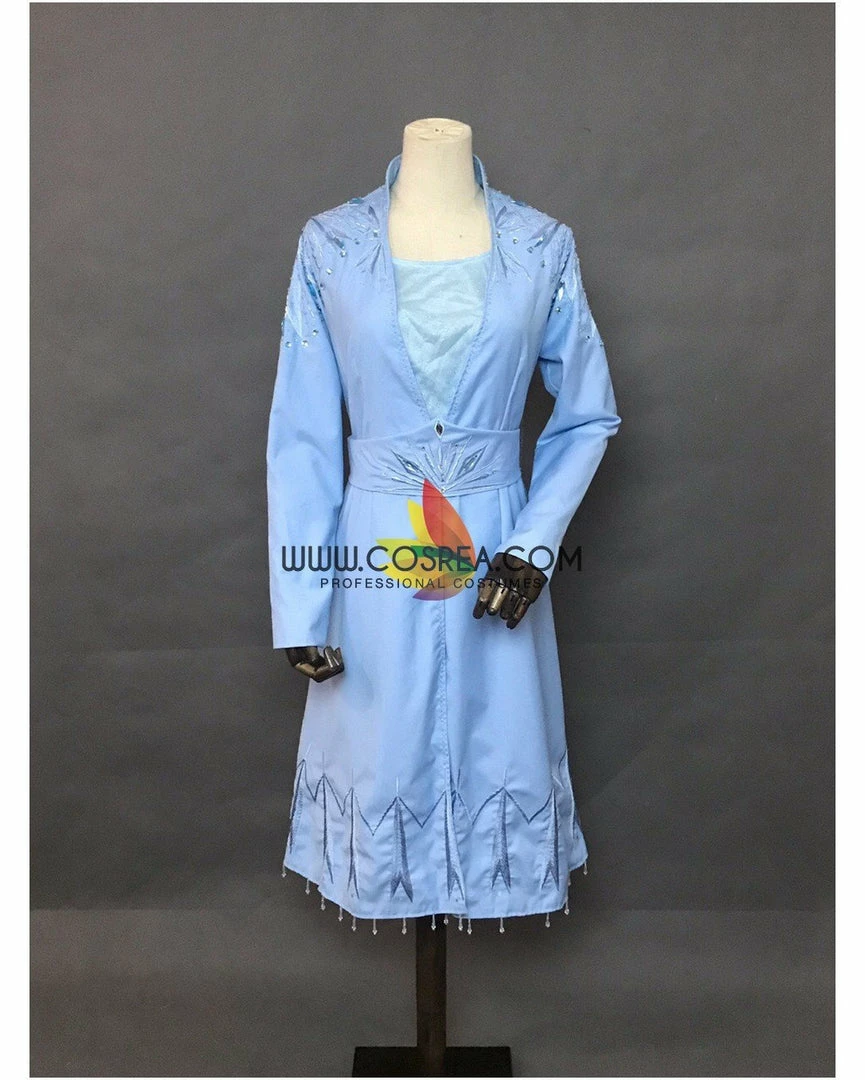 Cosrea Disney Inspired Frozen 2 Elsa Embroidered Travel Cosplay Costume 6 Cosrea Disney Inspired Frozen 2 Elsa Embroidered Travel Cosplay Costume