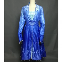 Cosrea Disney Inspired Frozen 2 Elsa Gradient Satin Cosplay Costume