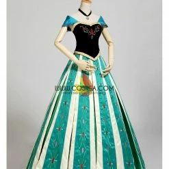 Cosrea Frozen Anna Embroidered Coronation Cosplay Costume Disney Inspired 11 Cosrea Frozen Anna Embroidered Coronation Cosplay Costume Disney Inspired
