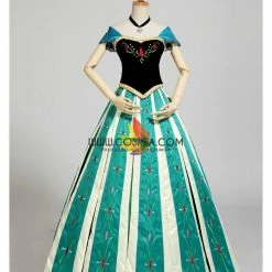 Cosrea Frozen Anna Embroidered Coronation Cosplay Costume Disney Inspired