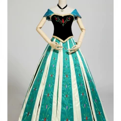 Cosrea Frozen Anna Embroidered Coronation Cosplay Costume Disney Inspired