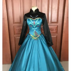 Cosrea Disney Inspired Frozen Elsa Coronation Printed Cosplay Costume 15 Cosrea Disney Inspired Frozen Elsa Coronation Printed Cosplay Costume
