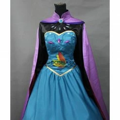 Cosrea Disney Inspired Frozen Elsa Coronation Embroidered Cosplay Costume