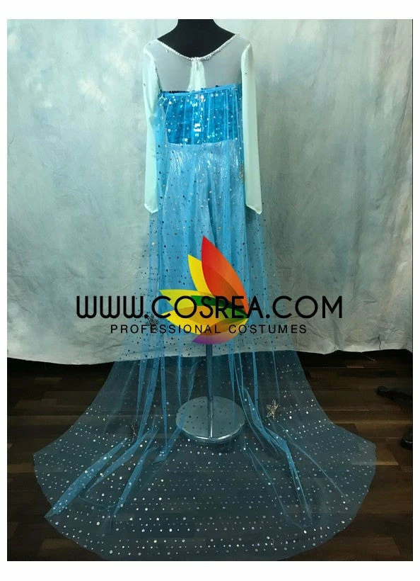 Cosrea Disney Inspired Girls Size Frozen Elsa Ice Queen Cosplay Costume 8 Cosrea Disney Inspired Girls Size Frozen Elsa Ice Queen Cosplay Costume