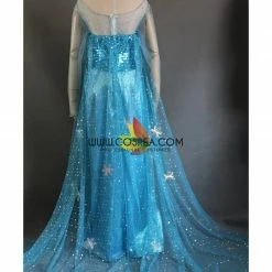 Cosrea Frozen Elsa Royal Blue Sequin Fabric Cosplay Costume Disney Inspired 13 Cosrea Frozen Elsa Royal Blue Sequin Fabric Cosplay Costume Disney Inspired