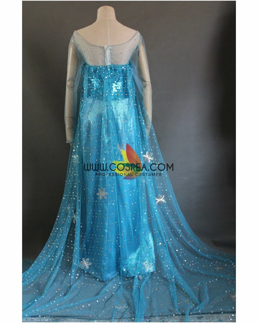 Cosrea Frozen Elsa Royal Blue Sequin Fabric Cosplay Costume Disney Inspired 8 Cosrea Frozen Elsa Royal Blue Sequin Fabric Cosplay Costume Disney Inspired