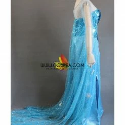 Cosrea Frozen Elsa Royal Blue Sequin Fabric Cosplay Costume Disney Inspired 11 Cosrea Frozen Elsa Royal Blue Sequin Fabric Cosplay Costume Disney Inspired