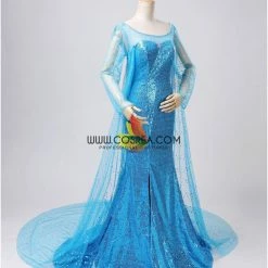 Cosrea Disney Inspired Frozen Elsa Sequin Fabric Cosplay Costume 11 Cosrea Disney Inspired Frozen Elsa Sequin Fabric Cosplay Costume
