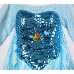 Cosrea Frozen Elsa With Glittered Sleeves And Frostflake Cape Cosplay Costume Disney Inspired 27 Cosrea Frozen Elsa With Glittered Sleeves And Frostflake Cape Cosplay Costume Disney Inspired