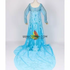 Cosrea Frozen Elsa With Glittered Sleeves And Frostflake Cape Cosplay Costume Disney Inspired 25 Cosrea Frozen Elsa With Glittered Sleeves And Frostflake Cape Cosplay Costume Disney Inspired