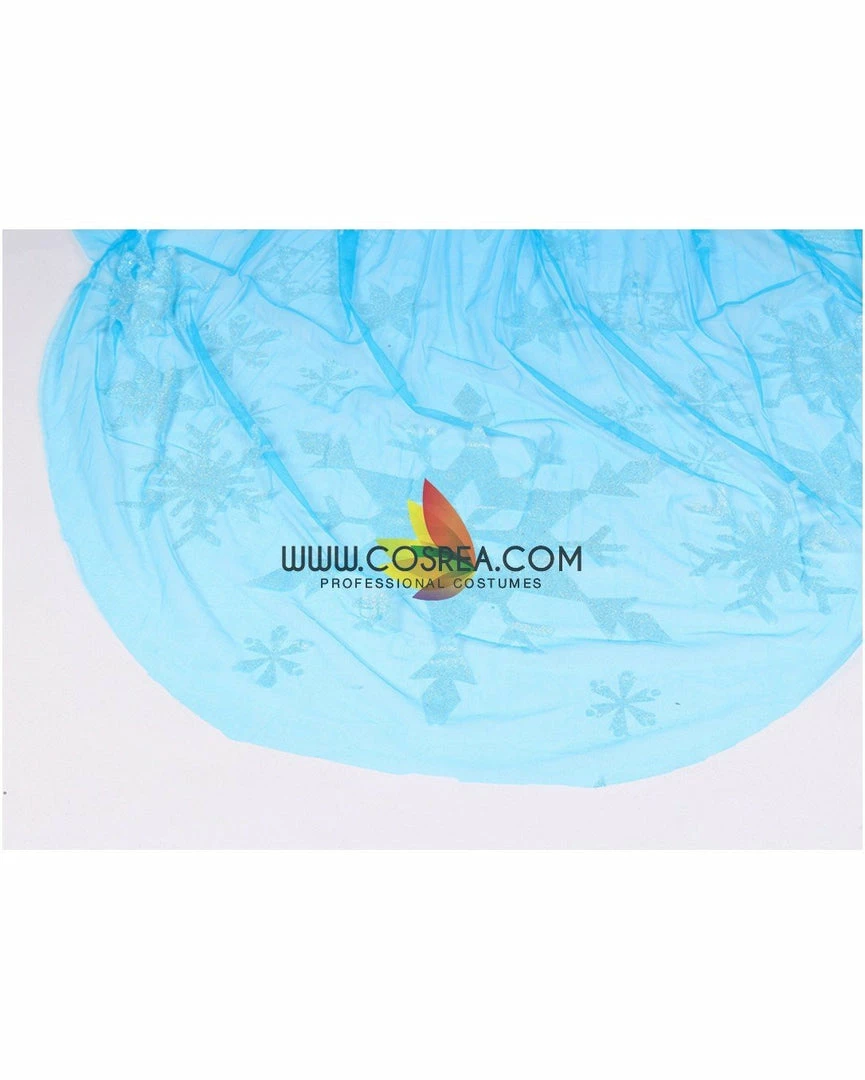 Cosrea Frozen Elsa With Glittered Sleeves And Frostflake Cape Cosplay Costume Disney Inspired 20 Cosrea Frozen Elsa With Glittered Sleeves And Frostflake Cape Cosplay Costume Disney Inspired