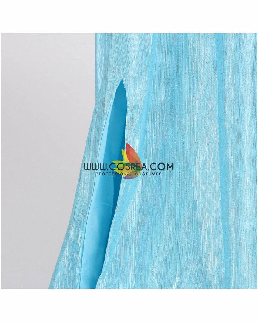 Cosrea Frozen Elsa With Glittered Sleeves And Frostflake Cape Cosplay Costume Disney Inspired 17 Cosrea Frozen Elsa With Glittered Sleeves And Frostflake Cape Cosplay Costume Disney Inspired