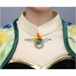 Cosrea Frozen Fever Anna Embroidered Cosplay Costume 23 Cosrea Frozen Fever Anna Embroidered Cosplay Costume
