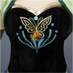 Cosrea Frozen Fever Anna Embroidered Cosplay Costume 22 Cosrea Frozen Fever Anna Embroidered Cosplay Costume
