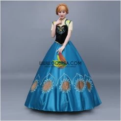 Cosrea Frozen Fever Anna Embroidered Cosplay Costume 19 Cosrea Frozen Fever Anna Embroidered Cosplay Costume