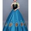 Cosrea Frozen Fever Anna Embroidered Cosplay Costume 1 Cosrea Frozen Fever Anna Embroidered Cosplay Costume