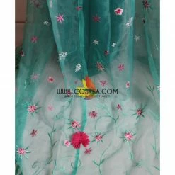 Cosrea Frozen Fever Elsa Embroidered Cosplay Costume Disney Inspired