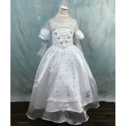 Cosrea Girls Size White Queen Cosplay Costume Disney Inspired