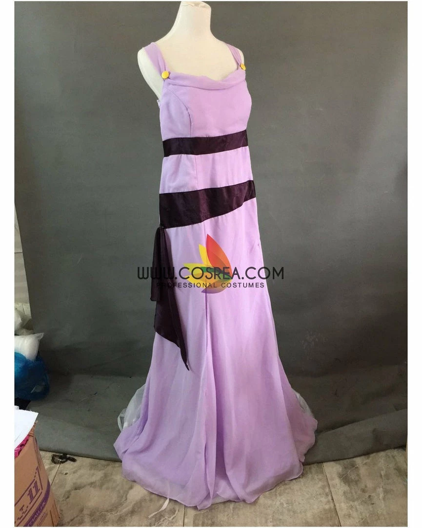Cosrea Hercules Megara Lilac Purple Chiffon Satin Cosplay Costume Disney Inspired 4 Cosrea Hercules Megara Lilac Purple Chiffon Satin Cosplay Costume Disney Inspired