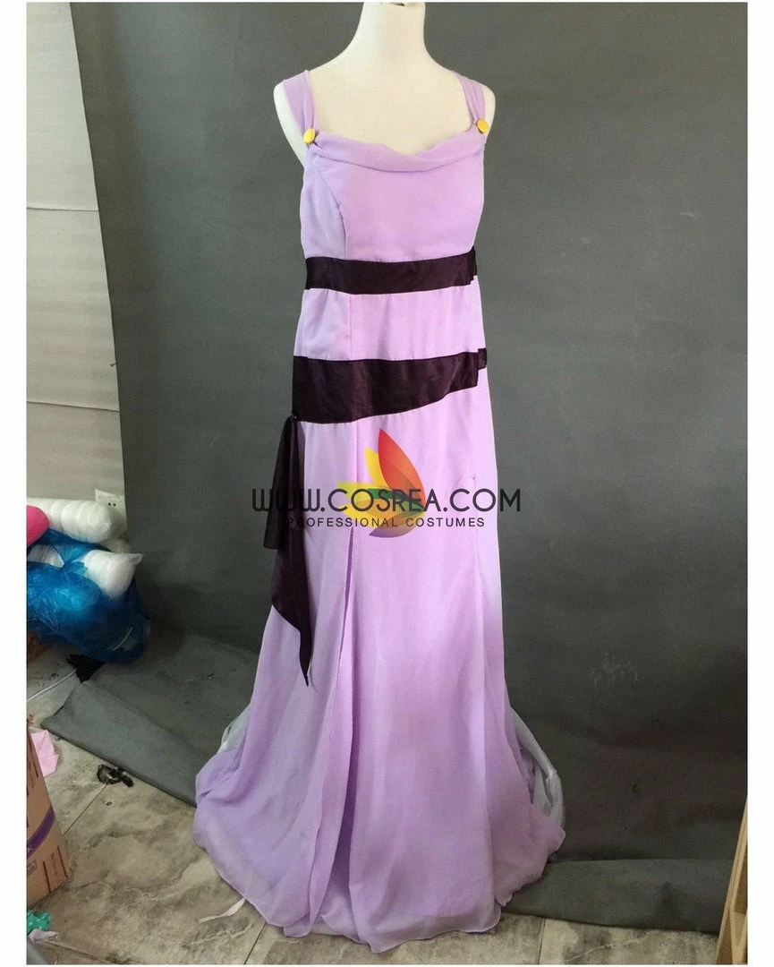 Cosrea Hercules Megara Lilac Purple Chiffon Satin Cosplay Costume Disney Inspired 5 Cosrea Hercules Megara Lilac Purple Chiffon Satin Cosplay Costume Disney Inspired