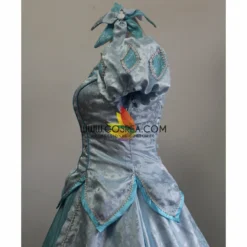Cosrea Little Mermaid Ariel Cadet Blue Brocade Satin Cosplay Costume Disney Inspired 13 Cosrea Little Mermaid Ariel Cadet Blue Brocade Satin Cosplay Costume Disney Inspired