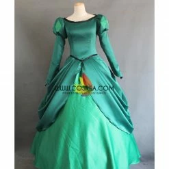 Cosrea Little Mermaid Ariel Classic Green Satin Cosplay Costume Disney Inspired 8 Cosrea Little Mermaid Ariel Classic Green Satin Cosplay Costume Disney Inspired
