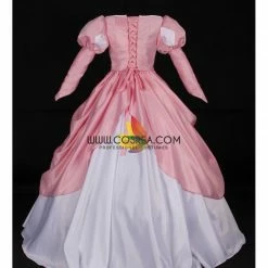 Cosrea Disney Inspired Little Mermaid Ariel Classic Pink Satin Cosplay Costume