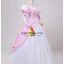 Cosrea Little Mermaid Ariel Classic Pink With Chiffon Sleeves Cosplay Costume